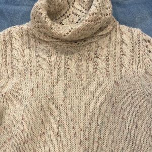 ANTHROPOLOGY KIMCHI & BLUE GORGEOUS COWL NECK SWEATER WITH DETAILS